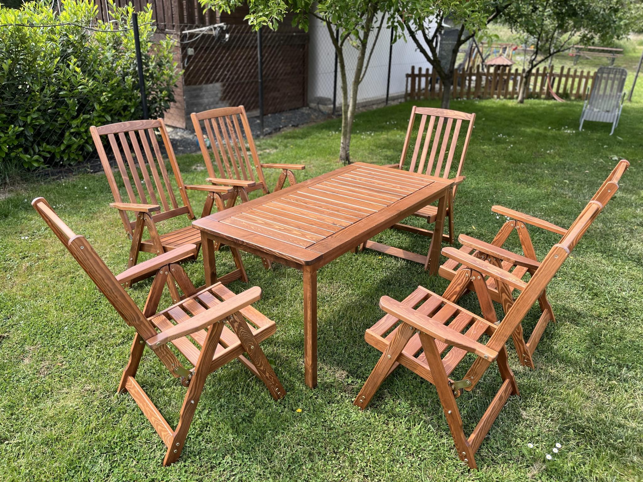 6 személyes cseresznye színű